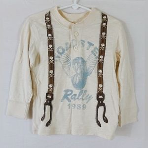 Baby Gap Boy's Henley Suspender Top Size 3 Years